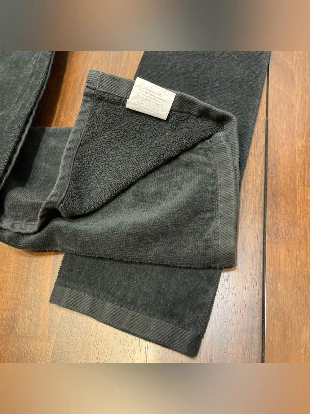 TowelHub Golf Sports Towels 100% Cotton 25” Length. Tri-Fold. Black. Lot Of 3